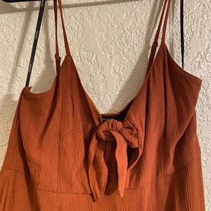 Forever 21 maxi copper keyhole dress